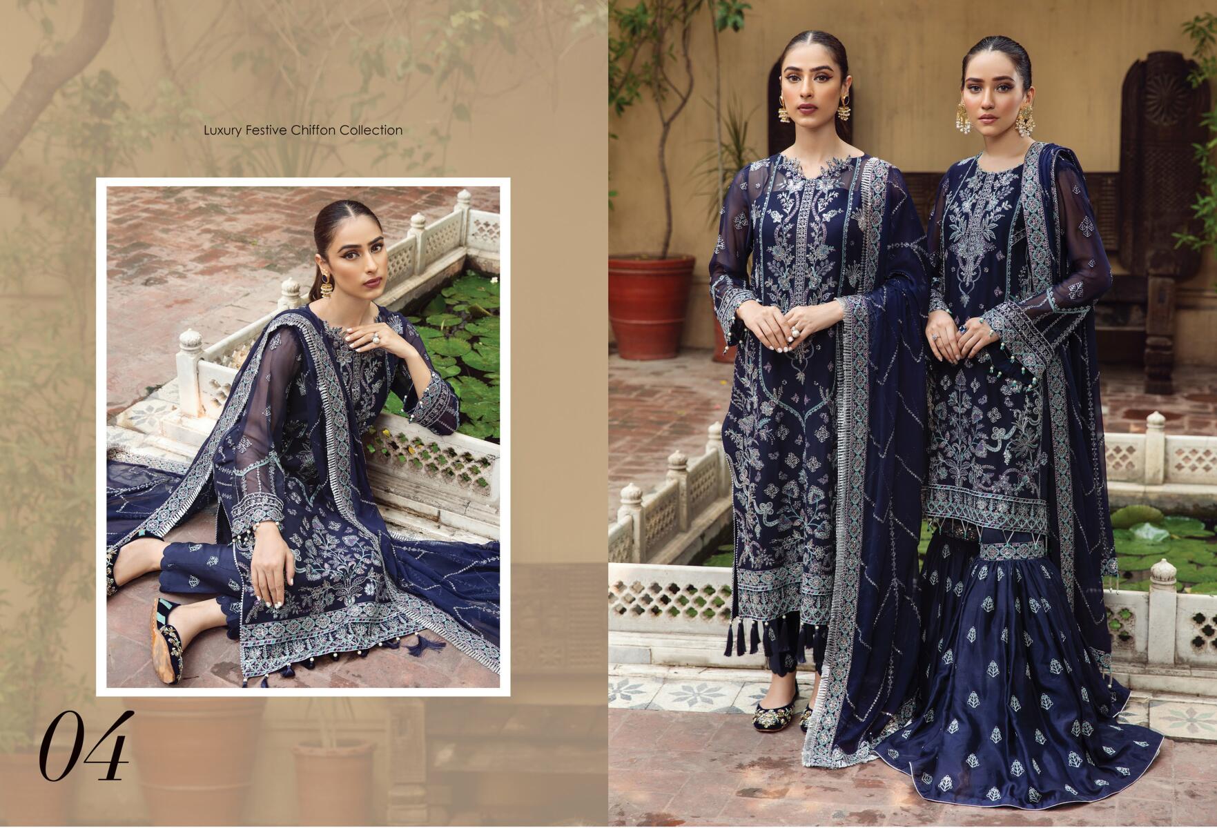 Exclusive ALIZEH Embroidered Chiffon Collection by Bilal’s-21