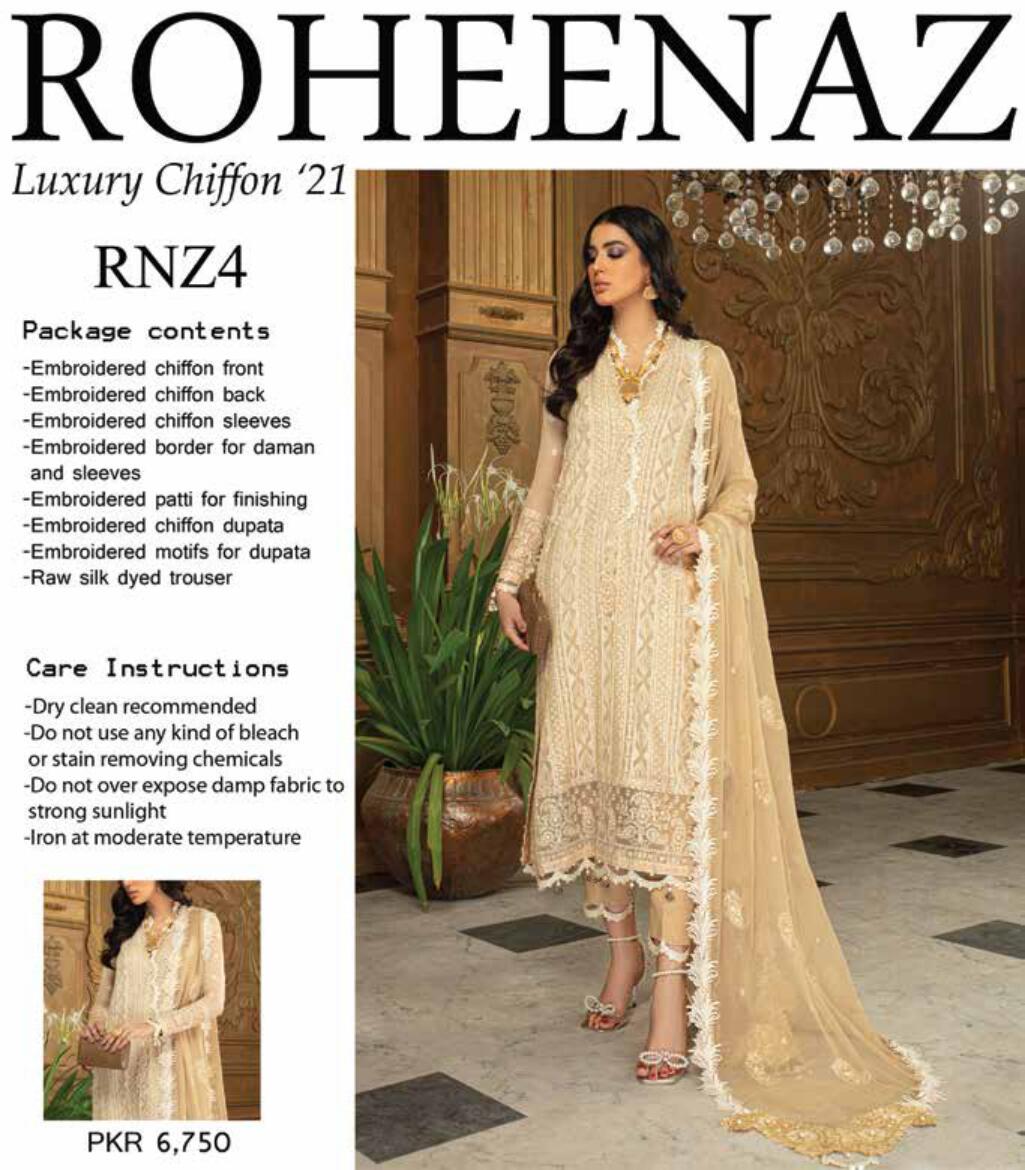 Roheenaz Luxury Chiffon Collection-2021