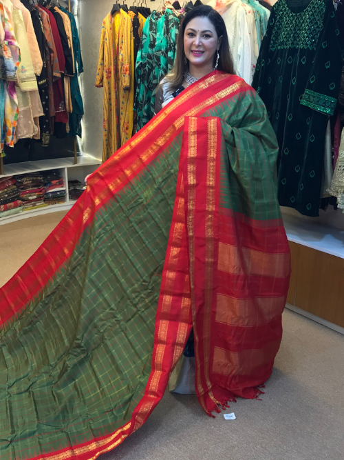 ORGINAL HAND LOOM PURE SILK GADOWAL SHAREE GD-06