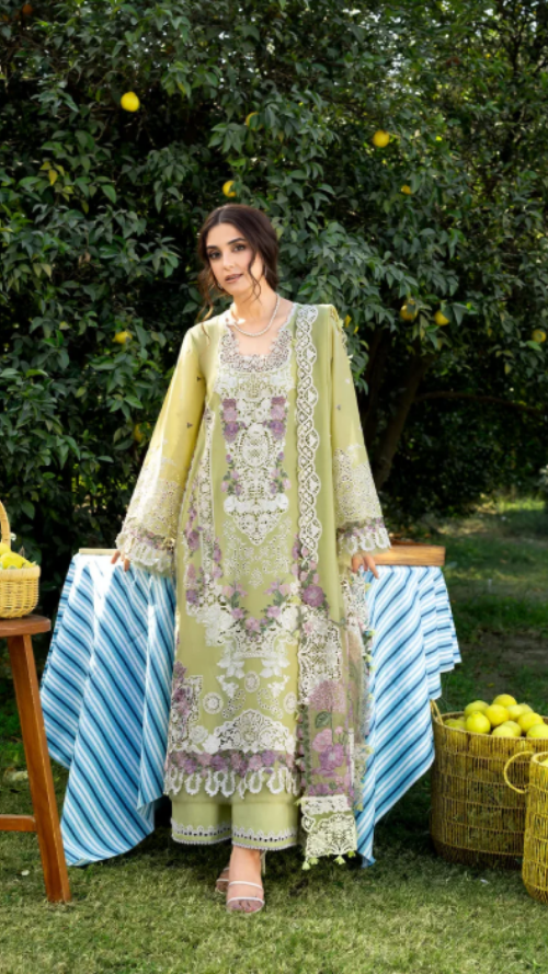 ELAF PREMIUM LUXURY LAWN ELY-08 PISTACHIA