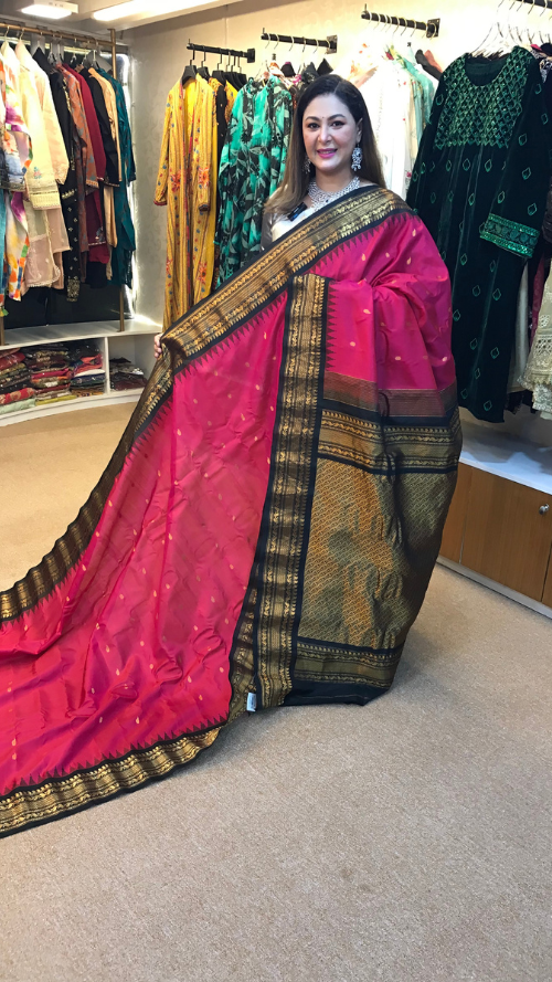 ORGINAL HAND LOOM PURE SILK GADOWAL SHAREE GD-07