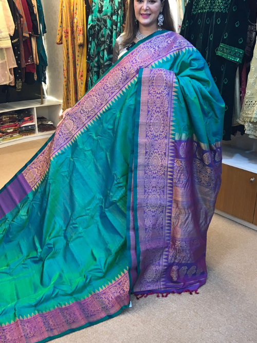 ORGINAL HAND LOOM PURE SILK GADOWAL SHAREE GD-08