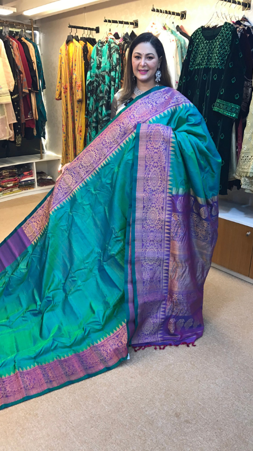 ORGINAL HAND LOOM PURE SILK GADOWAL SHAREE GD-08