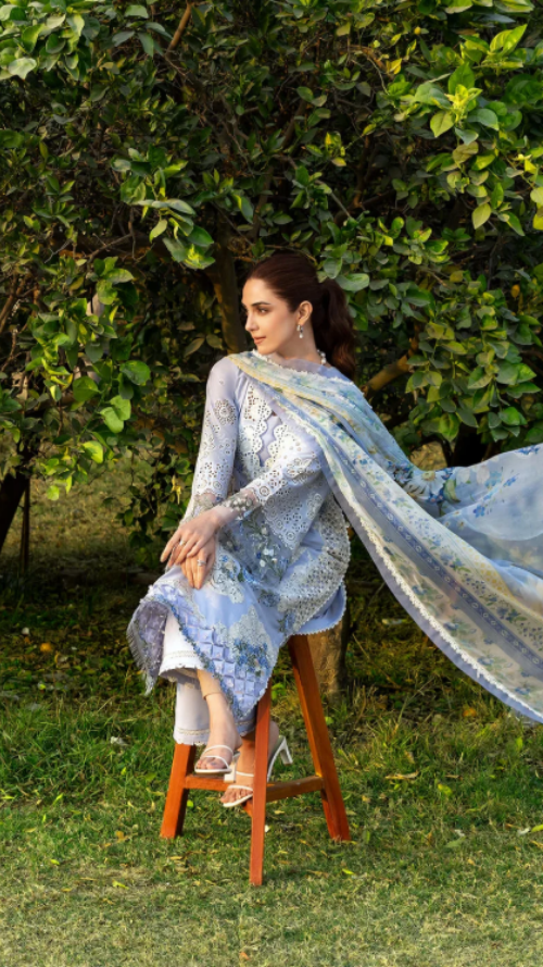 ELAF PREMIUM LUXURY LAWN ELY-12 SKY BLISS