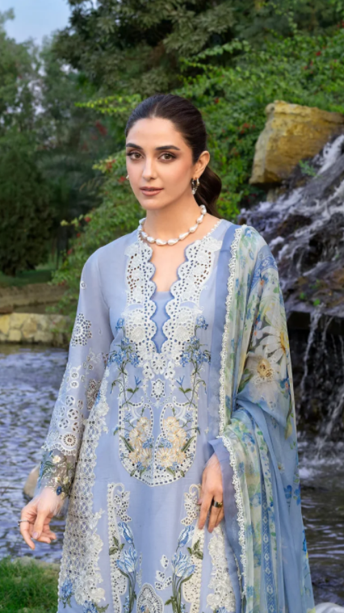 ELAF PREMIUM LUXURY LAWN ELY-12 SKY BLISS