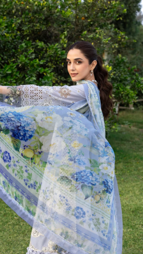 ELAF PREMIUM LUXURY LAWN ELY-12 SKY BLISS