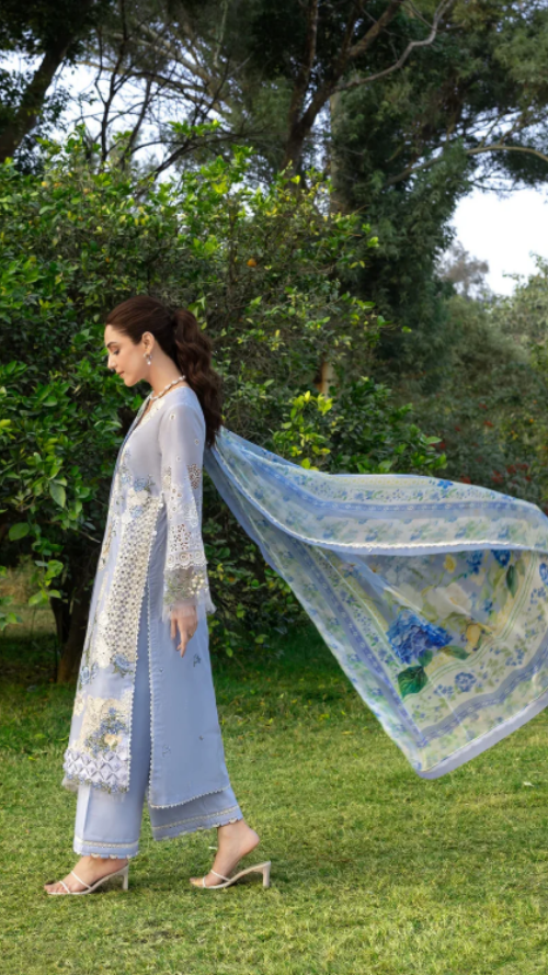 ELAF PREMIUM LUXURY LAWN ELY-12 SKY BLISS