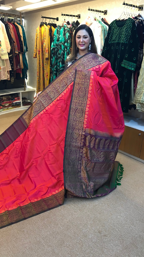 ORGINAL HAND LOOM PURE SILK GADOWAL SHAREE GD-09