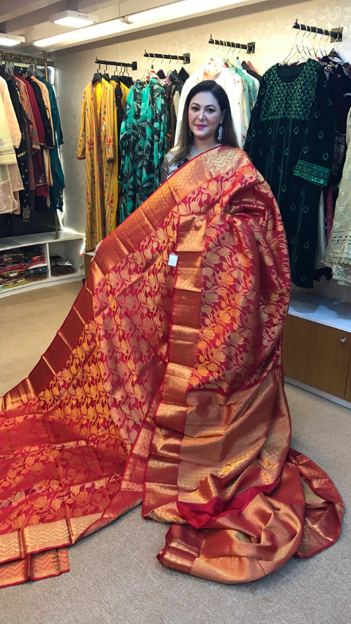 ORGINAL HAND LOOM PURE SILK GADOWAL SHAREE GD-11