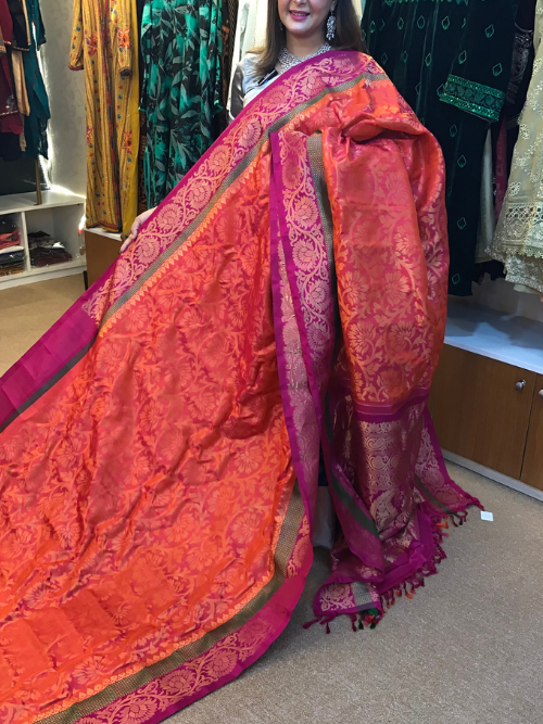 ORGINAL HAND LOOM PURE SILK GADOWAL SHAREE GD-03