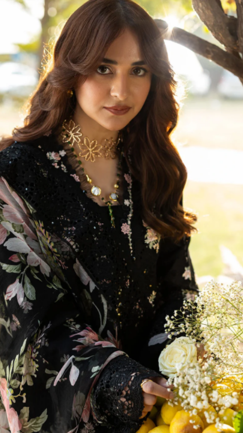 ELAF PREMIUM LUXURY LAWN ELY-2B MIDNIGHT BLOSSOM