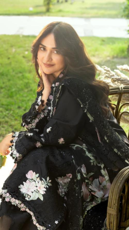 ELAF PREMIUM LUXURY LAWN ELY-2B MIDNIGHT BLOSSOM