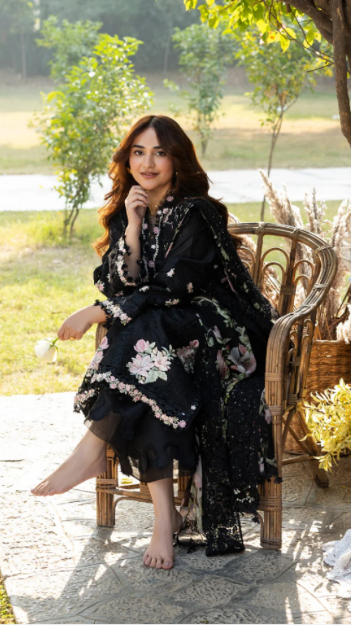 ELAF PREMIUM LUXURY LAWN ELY-2B MIDNIGHT BLOSSOM