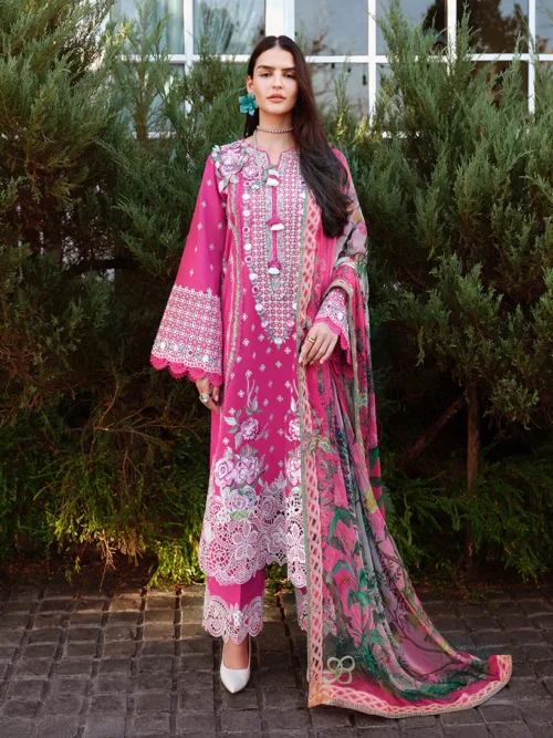 AMOI LUXURY LAWN  Blushing Rose