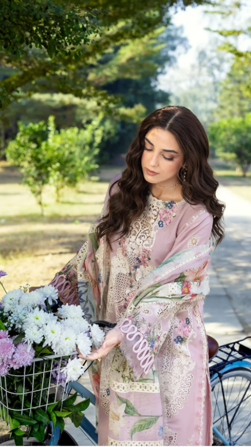 ELAF PRIMIUM LUXURY LAWN ELY-1A MAISON PINK