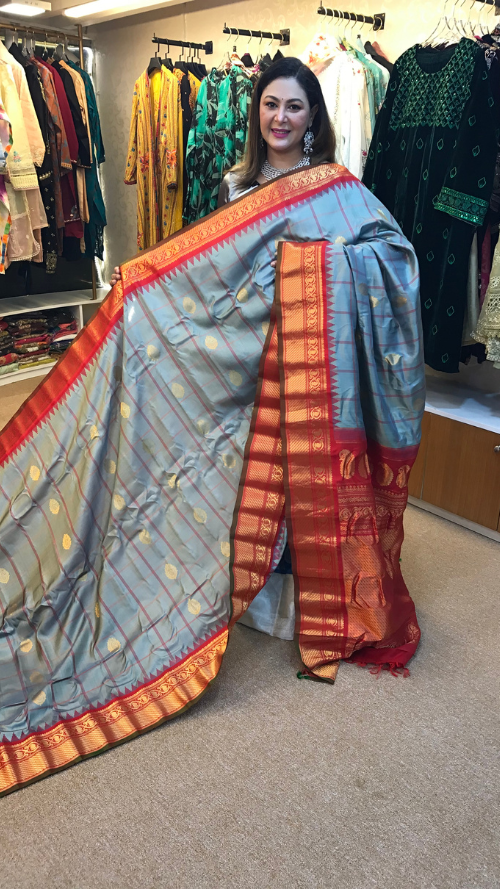 ORGINAL HAND LOOM PURE SILK GADOWAL SHAREE GD-05