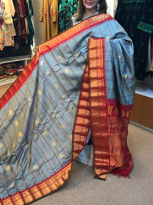 ORGINAL HAND LOOM PURE SILK GADOWAL SHAREE GD-05