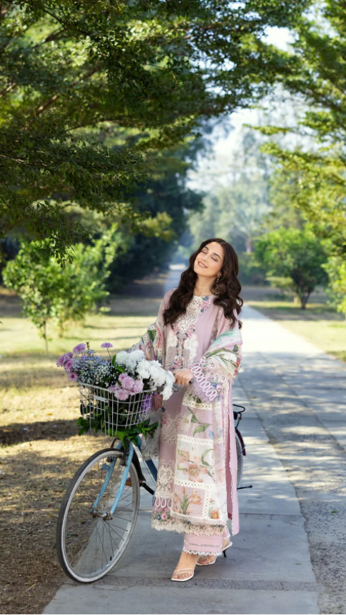 ELAF PRIMIUM LUXURY LAWN ELY-1A MAISON PINK