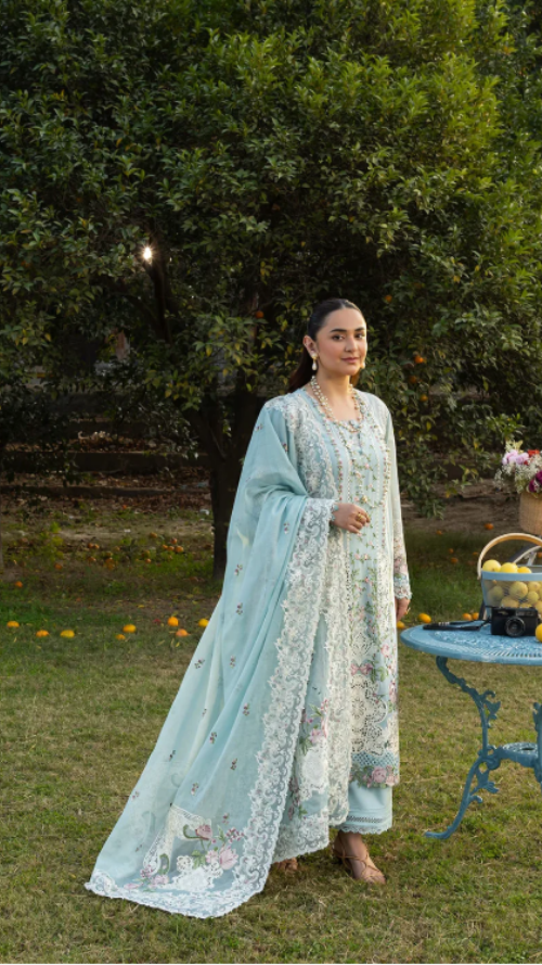 ELAF PREMIUM LUXURY LAWN ELY-07 MORNIG DRIZZLE