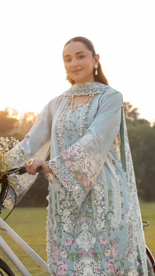 ELAF PREMIUM LUXURY LAWN ELY-07 MORNIG DRIZZLE