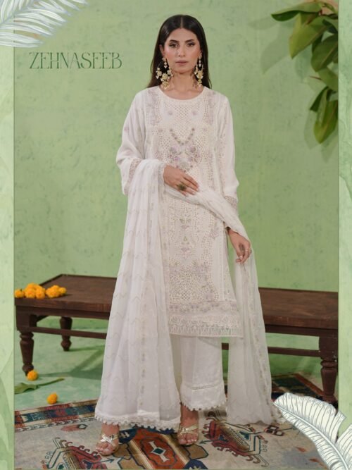 Bayan chiffon _page-0023 GUZEL CHIFFON FORMAL 3PIECE COLLECTION Zehnaseeb - Bayaan