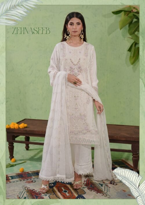 Bayan chiffon _page-0023 GUZEL CHIFFON FORMAL 3PIECE COLLECTION Zehnaseeb - Bayaan