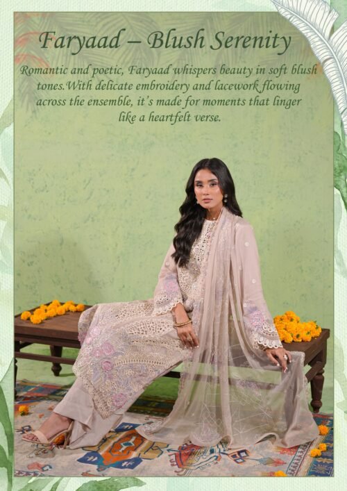 GUZEL CHIFFON FORMAL 3PIECE COLLECTION  Faryaad - Bayaan