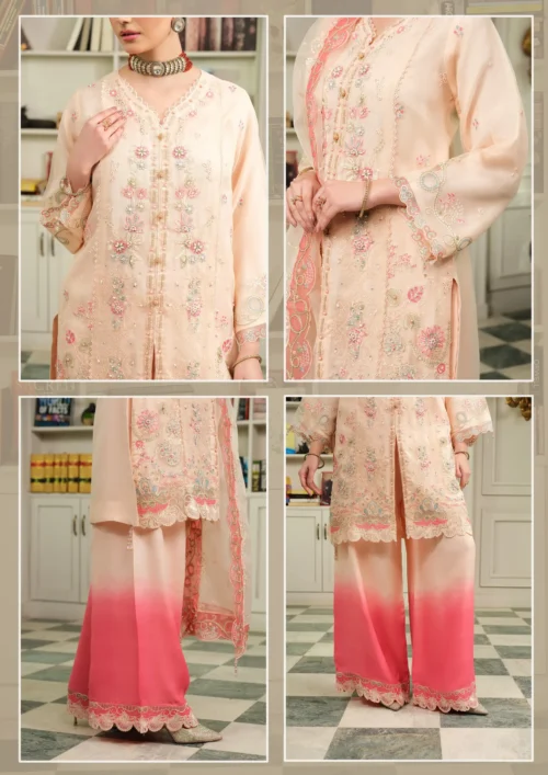 GUZEL ORGANZA STITCHED 3PC COLLECTION Nayra - NIKHAAR