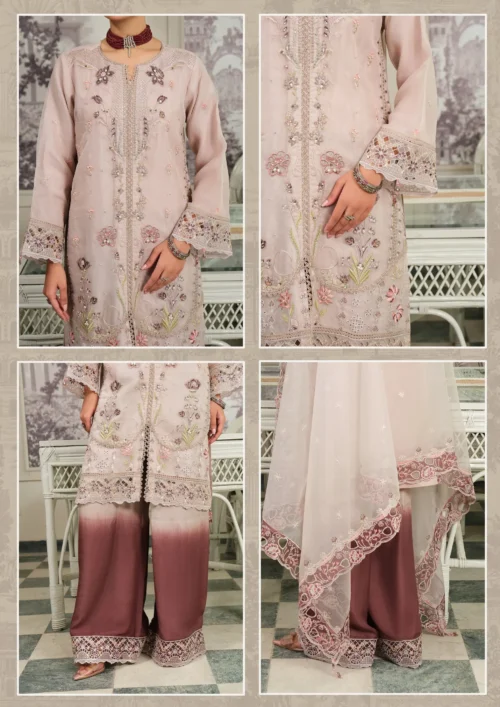 GUZEL ORGANZA STITCHED 3PC COLLECTION Zivah - Nikhaar