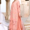 DUSKY ROSE-3PC EMBROIDERED LAWN SUIT