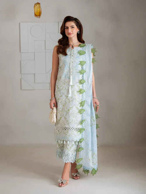 1 (1) Bagh Whispers of Bloom -SKY BLUE