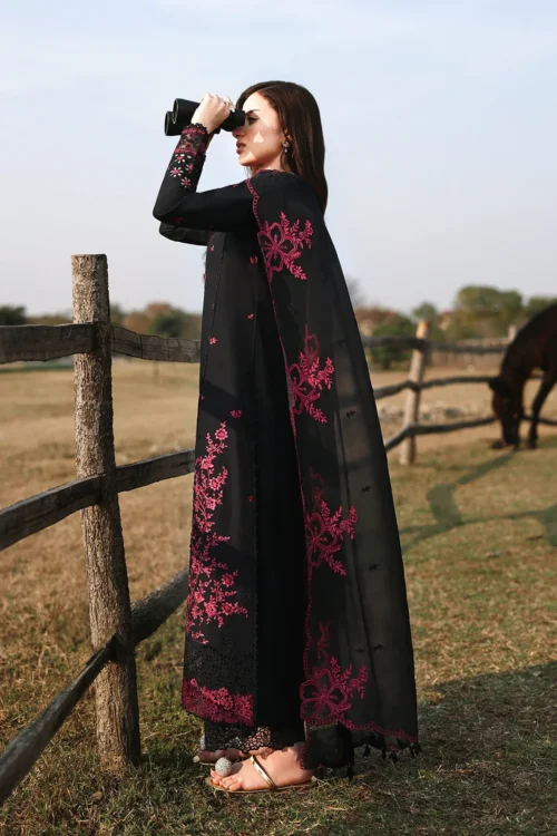 AZURE LUXURY LAWN EID DROP-26 Black Cherry