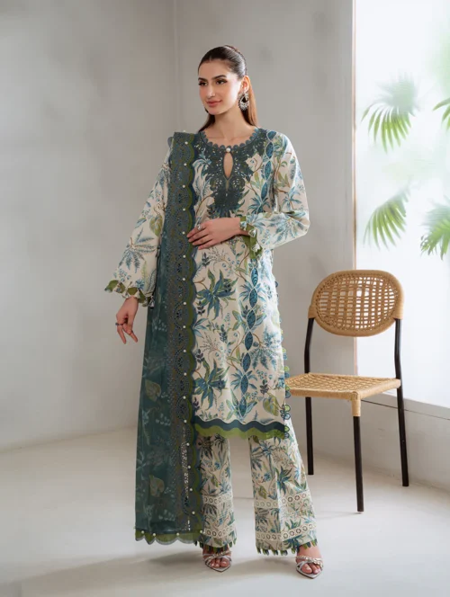 10 (1) Bagh Whispers of Bloom-Cream/BL