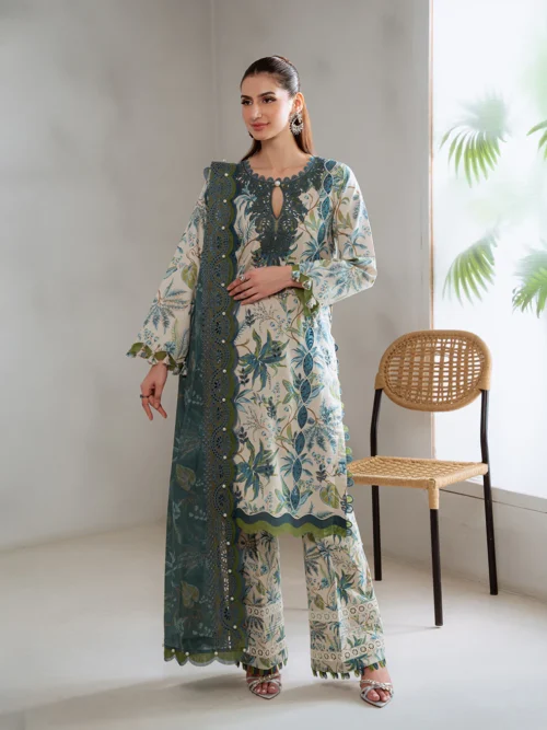 Bagh Whispers of Bloom-Cream/BL