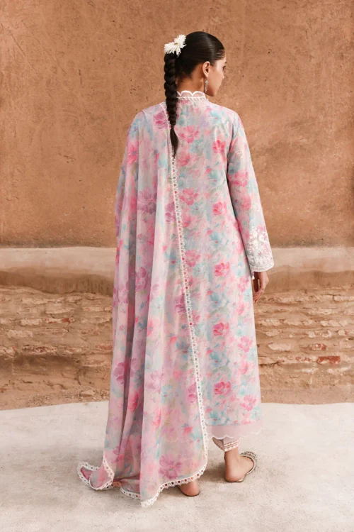 10A (1) VELVET DUSK-3PC PRINTED & EMBROIDERED LAWN SUIT