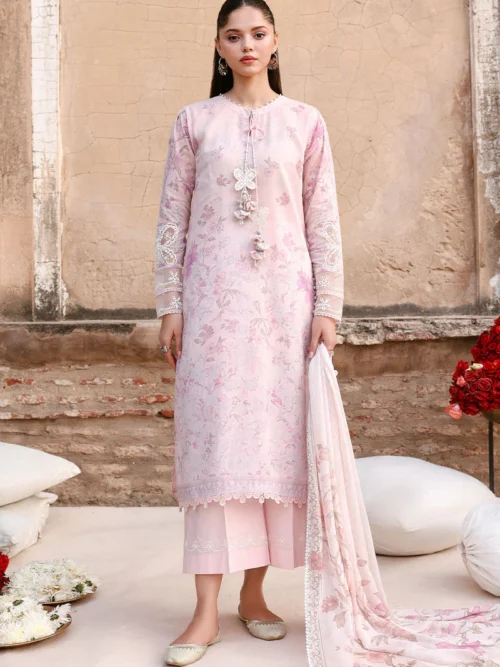 12A (3) CELESTE FLORA-3PC PRINTED LAWN SUIT