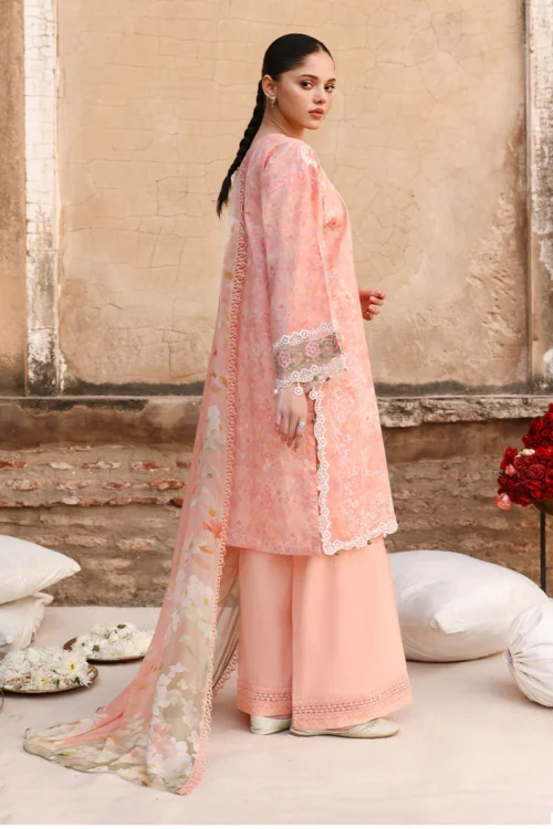 14A (4) MUTED BLUSH-3PC PRINTED LAWN SUIT