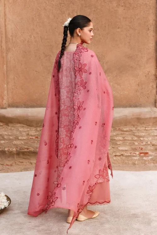 16A (1) PEACH ATELIER-3PC PRINTED & EMBROIDERED LAWN SUIT