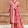 16A (3) PEACH ATELIER-3PC PRINTED & EMBROIDERED LAWN SUIT