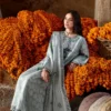 24 (2) AZURE DREAM-3PC EMBROIDERED LAWN SUIT