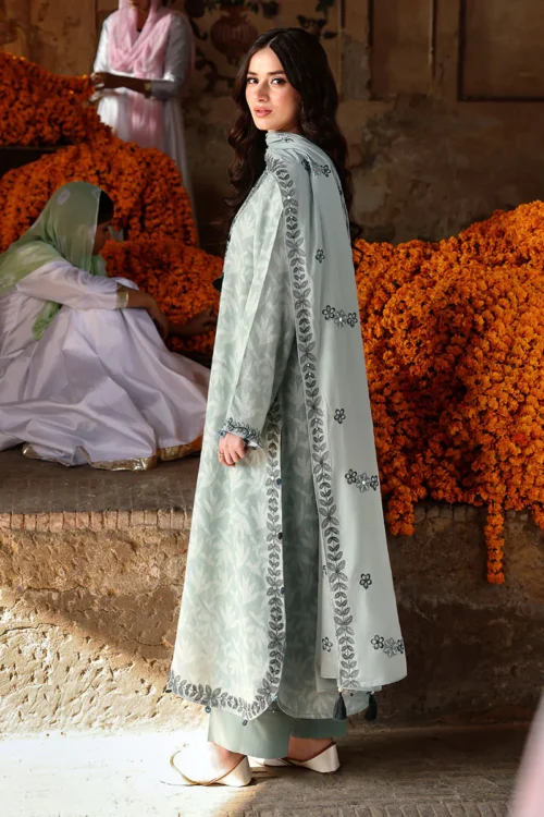 24 (4) AZURE DREAM-3PC EMBROIDERED LAWN SUIT