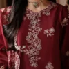 3 (4) CRIMSON DRAPE-3PC EMBROIDERED LAWN SUIT