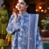 3A (1) ETHNIC BLUE-3PC EMBROIDERED LAWN SUIT