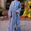 3A (2) ETHNIC BLUE-3PC EMBROIDERED LAWN SUIT