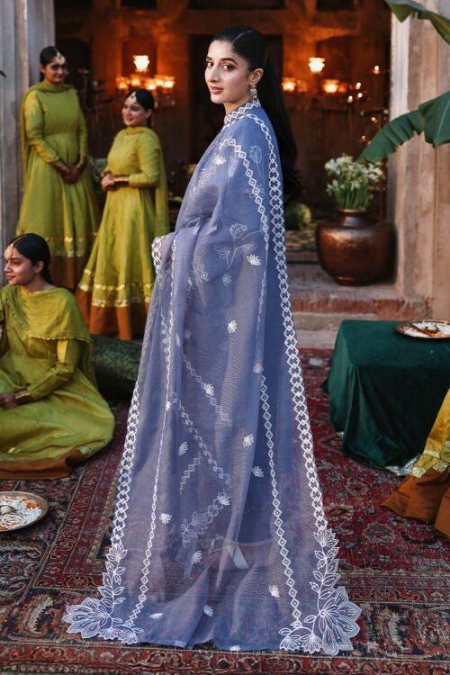 3A (2) ETHNIC BLUE-3PC EMBROIDERED LAWN SUIT