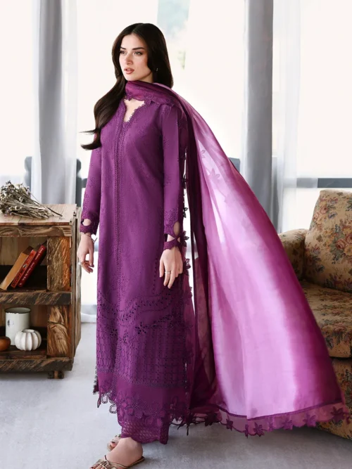 AZURE LUXURY LAWN EID DROP-26 Mulberry