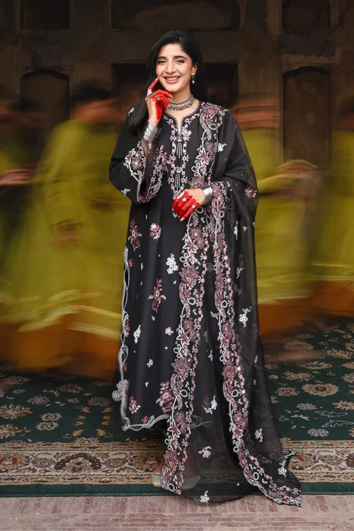 7A (3) ORCHARD DUNE-3PC EMBROIDERED LAWN SUIT