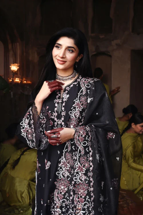 7A (4) ORCHARD DUNE-3PC EMBROIDERED LAWN SUIT