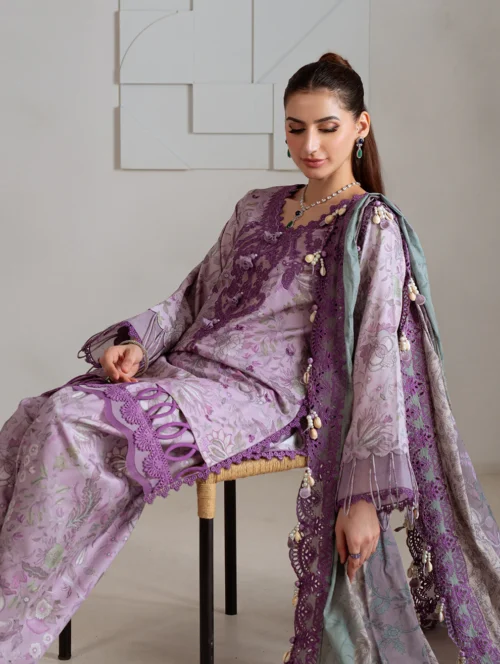 8 (3) Bagh Whispers of Bloom-Mauve