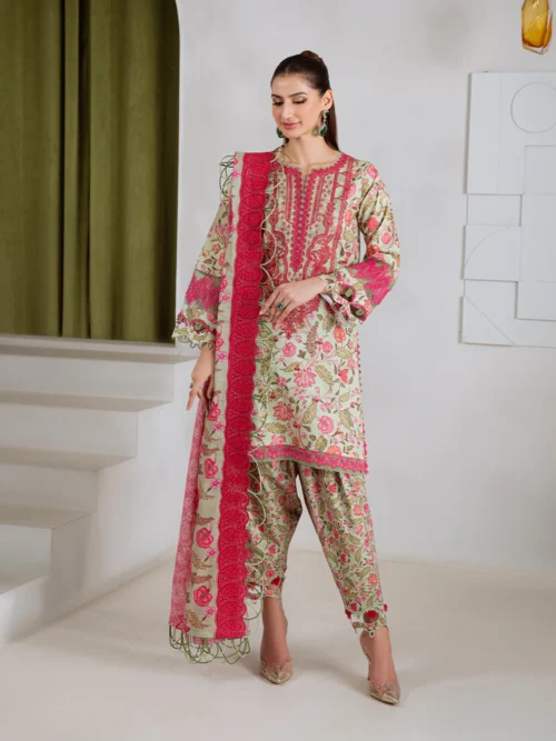 Bagh Whispers of Bloom-Pistachi